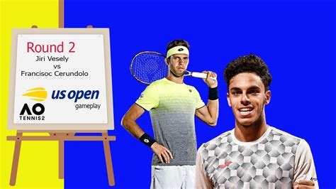 Jiri Vesely Vs Francisoc Cerundolo US Open 29 08 2023 Gameplay