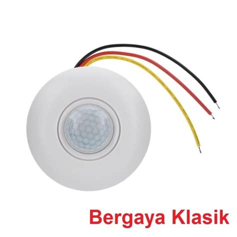 Jual Saklar Lampu Sensor Gerak Pir Switch Otomatis Motion Detector