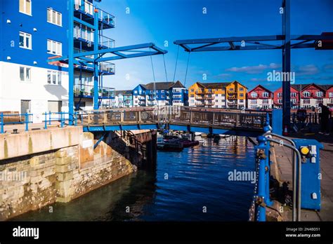 Entrance to Exmouth Marina Stock Photo - Alamy