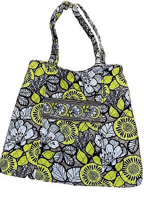 Vera Bradley Tote Shoulder Bag In Citron Retired Pattern EBay