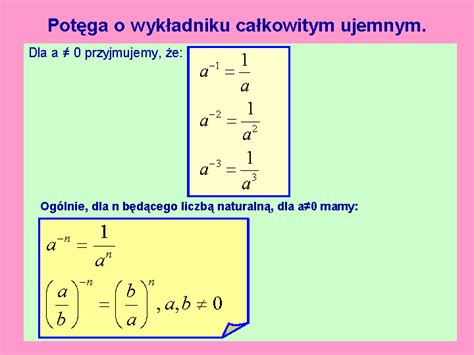 Potęga o wykładniku całkowitym ujemnym Zintegrowana Platforma Edukacyjna