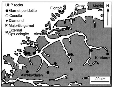 Distribution Of UHP Metamorphic Rocks In The Western Gneiss Region