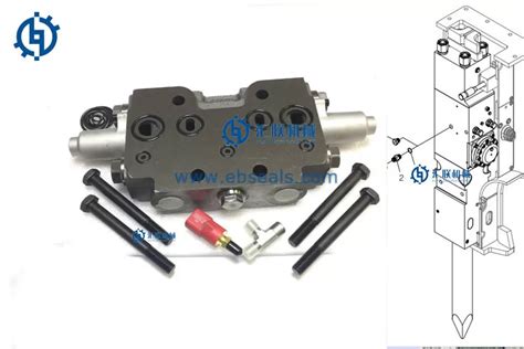 PC120 Komatsu Excavator Parts Breaker Hydraulic Control Valve Anti