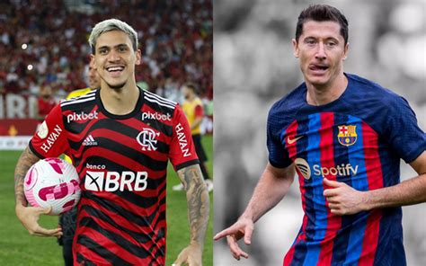 Pedro X Lewandowski Atacante Do Flamengo Supera Marca De Craque