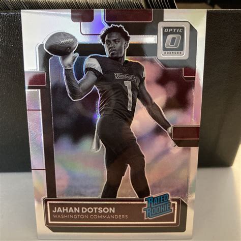 2022 Donruss Optic Jahon Dotson 210 Rated Rookie Variation Holo Ssp