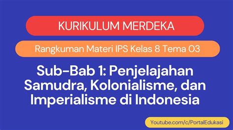 Kurikulum Merdeka Rangkuman Ips Kelas Tema Penjelajahan Samudra