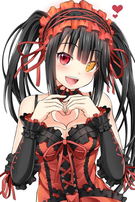 Illustration Anime Date A Live Cartoon Black Hair Schoolgirl