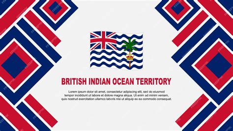 Premium Vector British Indian Ocean Territory Flag Abstract