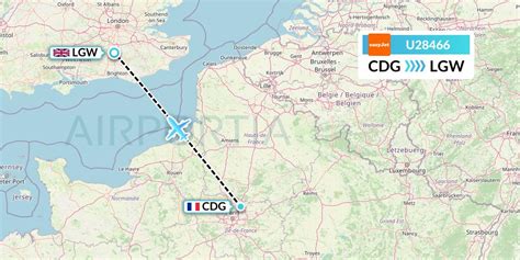 U28466 Flight Status EasyJet Paris To London EZY8466