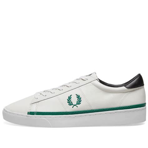 Fred Perry Spencer Leather Sneaker Porcelain End Kr