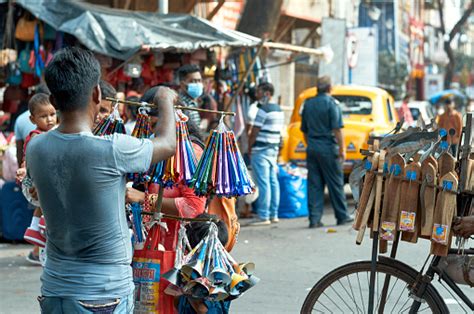 Hawkers Selling In Kolkata Street Stock Photo Download Image Now