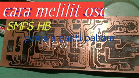 MEMBUAT OSC SMPS SOS HB - YouTube