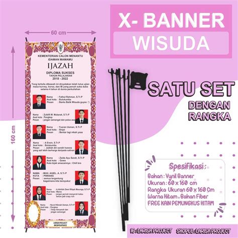 Jual Cetak Banner Wisuda Ijazah Shopee Indonesia