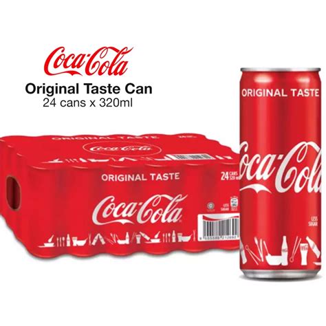 Coca Cola Original Taste Cans Coke Carton Deal 24 Can X 320ml Cny