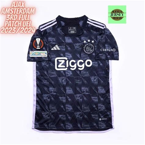 Jual JERSEY BOLA AJAX AMSTERDAM 3RD 2023 2024 FULL PATCH GRADE ORI TOP