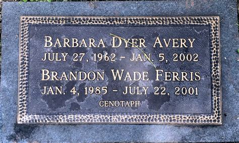 Barbara Louise Dyer Avery Monumento Find A Grave