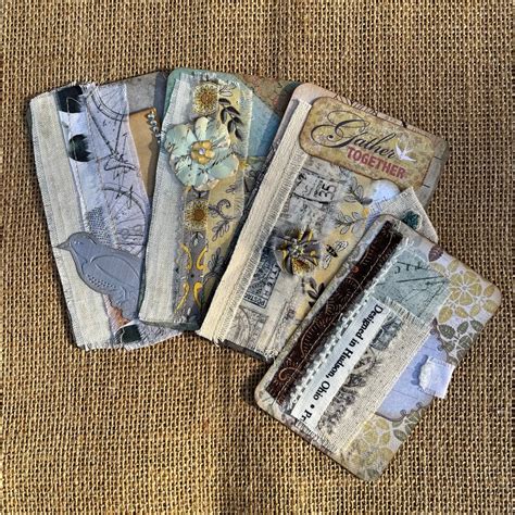 Journaling Ephemera 9 Pieces Of Handmade Ephemera Etsy