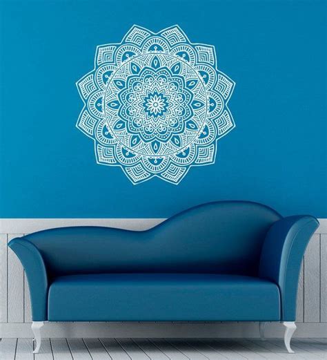 Mandala Wall Decal Indian Pattern Vinyl Stickers Namaste Yoga Home