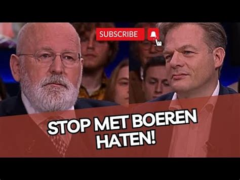 Omtzigt Pakt Timmermans Aan M B T Boeren Klimaat De Eu Youtube