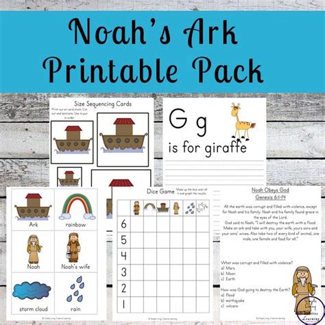 Free printable noah s ark worksheets and activities for kids – Artofit