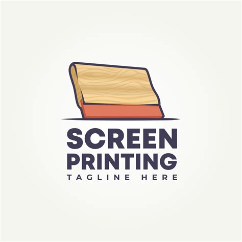 modern squeegees silk screen printing logo template vector illustration ...