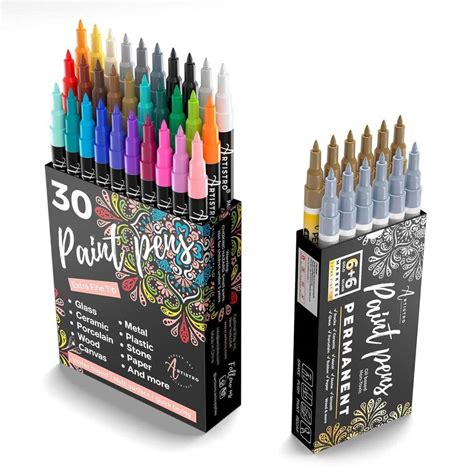 Artistro Paint Pen Art Supply Bundle: Special Colored Marker Set