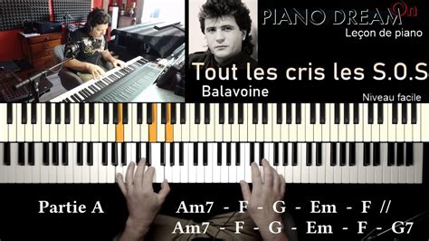 Le On De Piano Tout Les Cris Les S O S Balavoine Youtube