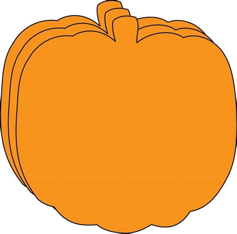 Pumpkin Single Color Creative Paper Cut Outs 31 Pumpkin Cut Outs In A