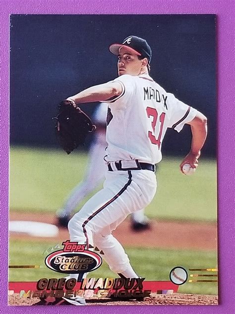 1993 Stadium Club Members Choice Card 750 Greg Maddux Atlanta Braves