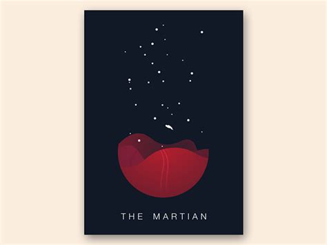 The Martian poster on Behance