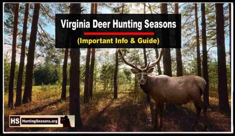 Virginia Deer Season New Rules Dates Huntingseasons Org