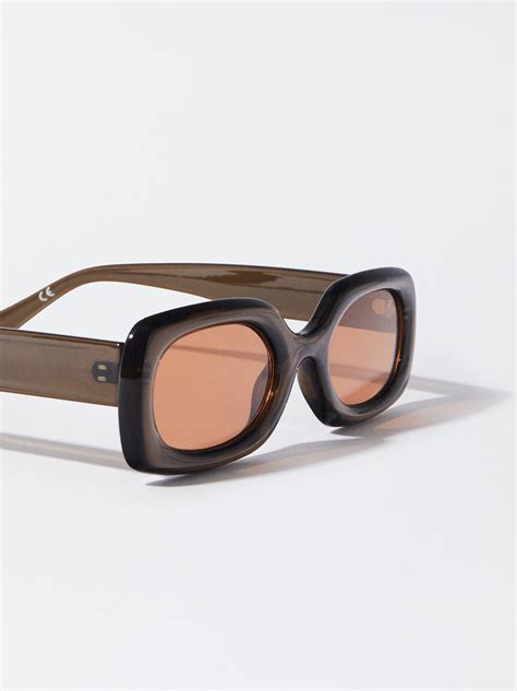 Square Sunglasses Brown Parfois