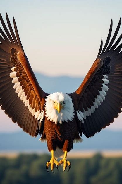 Premium Photo Bald Eagle In Flight Hd K Wallpaper Stock Photographic