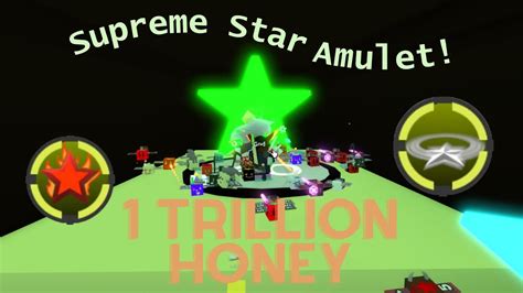 Spending 1 Trillion Honey On Supreme Star Amulet Bee Swarm Simulator Youtube