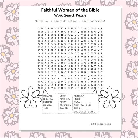 Bible Word Search Scramble