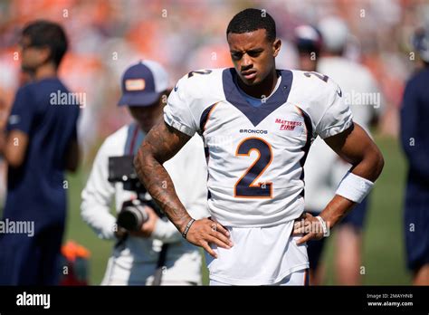 Denver Broncos Cornerback Pat Surtain Ii Takes Part In Drills