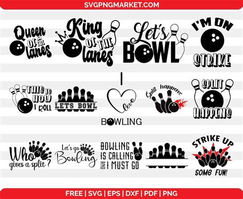 Bowling Svg Bundle Cricut Designs I Love Bowling Svg Etsy Bowling