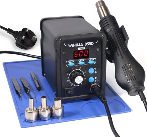Yihua D Hot Air Rework Station For Smd Soldering Memory Channels With Hot Air Nozzles