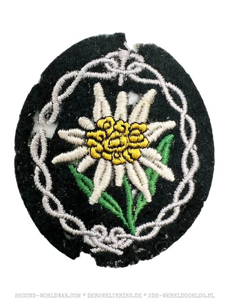 Wehrmacht Gebirgsjäger Edelweiss Armabzeichen Der Zweite Weltkrieg