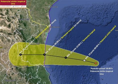 Amenazante Potencial Cicl N Tropical Uno Golpea Sureste De M Xico Y