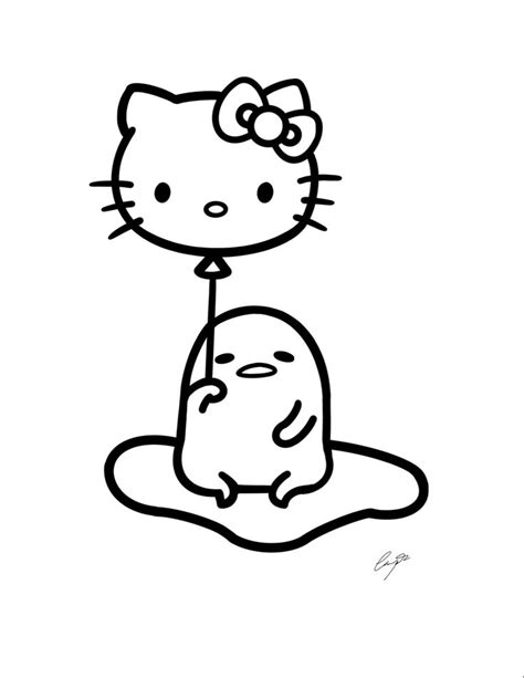 #hello #kitty #sanrio #gudetama #pinterest Hello Kitty Colouring Pages ...