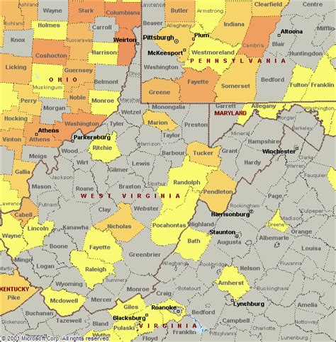 West Virginia Population Density Map Updated Heat Map What Are The