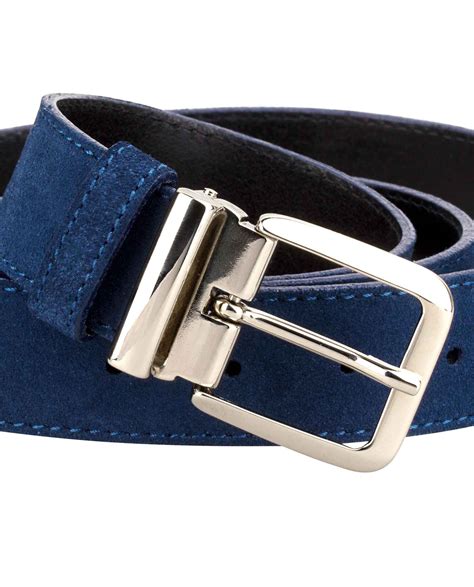 Buy Blue Suede Belt For Men Leatherbeltsonline Free Shipping