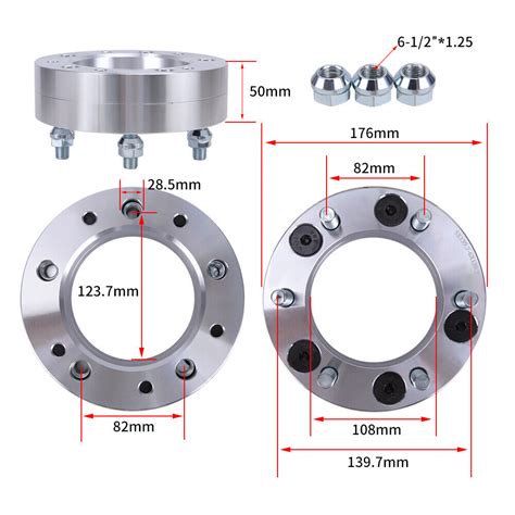 Pcs X To X To Lug Thick Wheel Spacers Adapters For