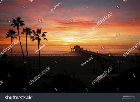 Sunset, Manhattan Beach, Pier, California Stock Photo 2355080 ...