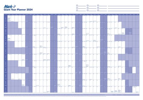 Giant 2024 Yearly Wall Planner Mark It Butler And Hill Uk