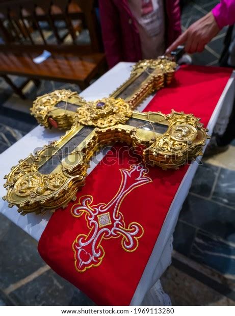 Lignum Crucis Largest Surviving Piece True Stock Photo