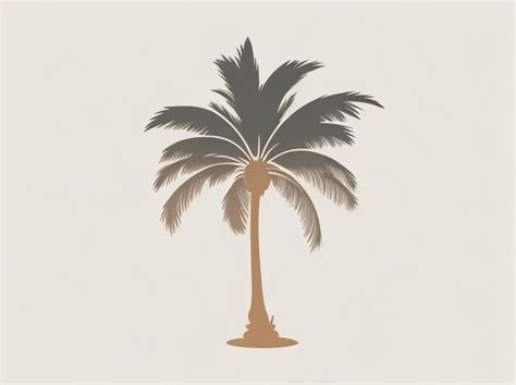 Premium AI Image | Tropical Whimsy CartoonStyle Palm Tree Silhouette in ...