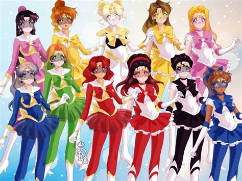 Mighty Morphin Sailor Senshi And Zeo Sailor Senshi By Fenixfairy On