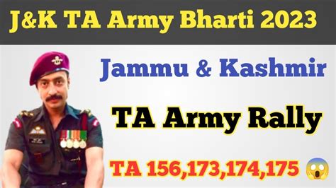 J K Ta Army Bharti Ll Ta Jammu Kashmir Ta